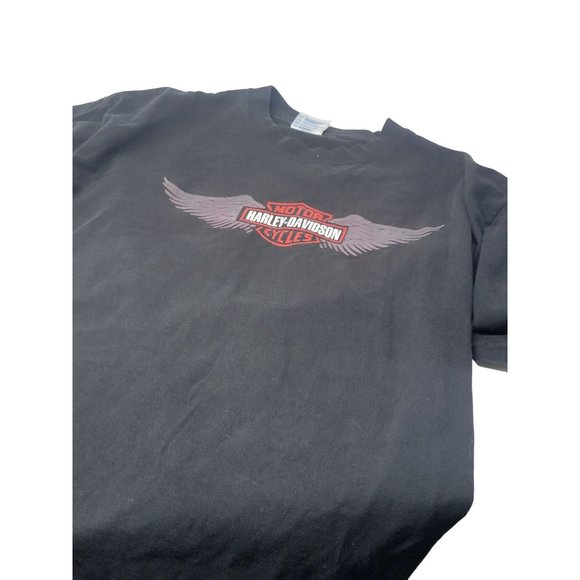 Harley Davidson Graphic Tee Shirt Neuvo Progreso Mexico Black Size XL Men's - Picture 1 of 6